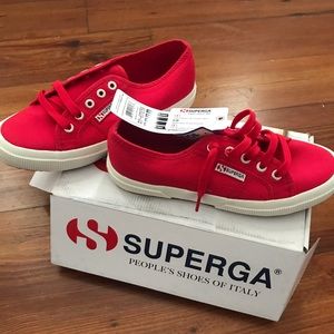 NWT Superga Classic Sneakers- Red